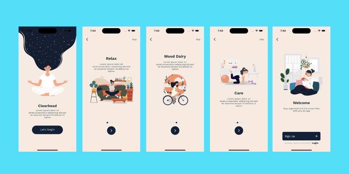 onboarding screens